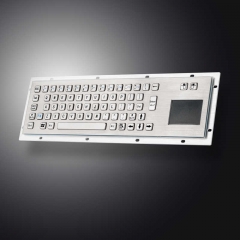 Panneau de montage étanche IP65 Kiosque robuste filaire USB PS2 Clavier industriel en métal avec pavé tactile